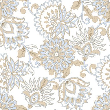 Çiçeksiz desen. Batik biçiminde vintage arkaplan