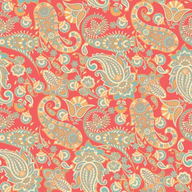 Şal desensiz vektör deseni. batik biçimi arkaplanı