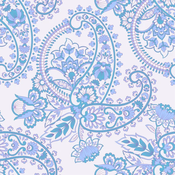 Азійська Текстильна Тло Paisley Pattern — стоковий вектор