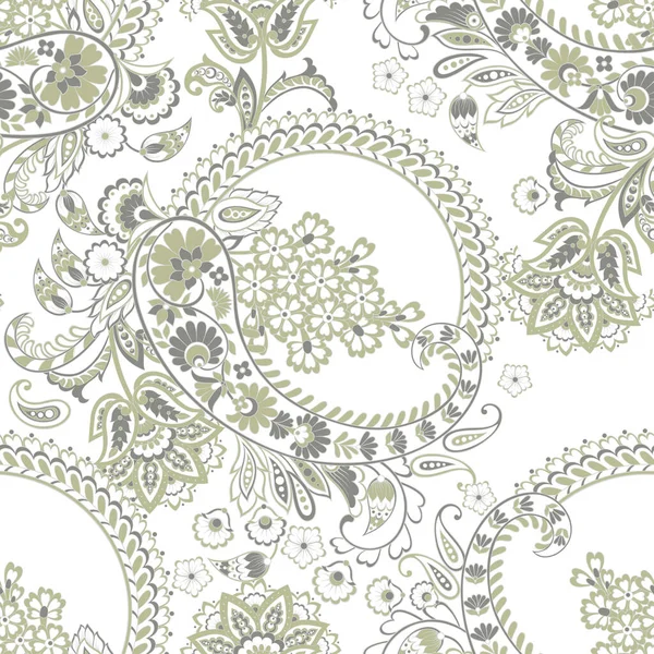 Paisley Modello Vettoriale Ornamentale Senza Cuciture — Vettoriale Stock