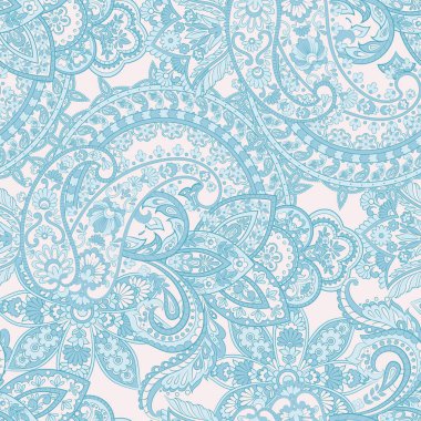 Klasik çiçeksiz desenli şal desenli. Kusursuz vektör tasarımı.