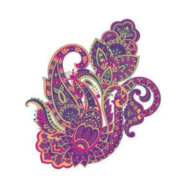 izole edilmiş desenli vektör süsü