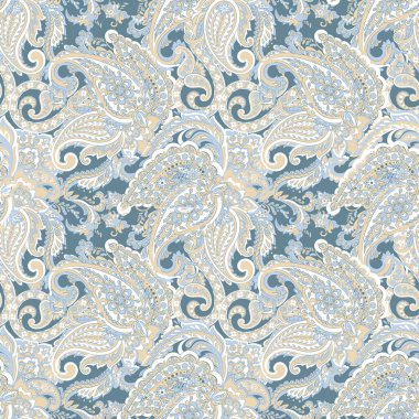 Paisley dikişsiz desen. Hint süsü. 