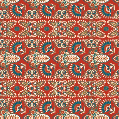 Hint Batik Tarzı 'nda Çiçeksiz Desen