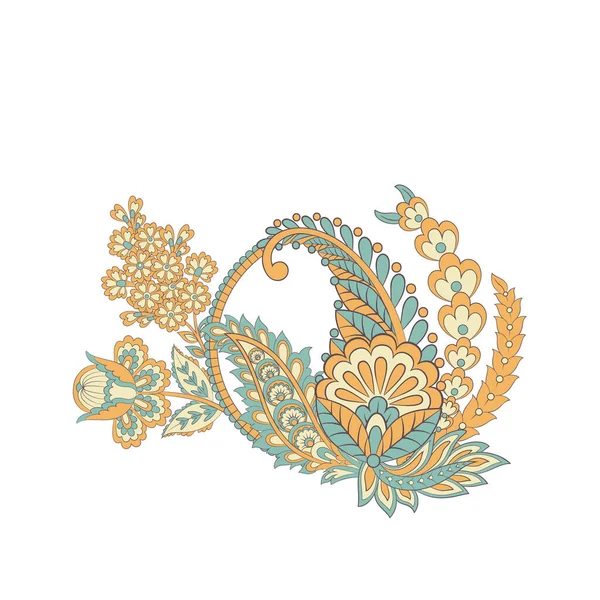 Paisley Floral Oriental Isolated Pattern — Image vectorielle