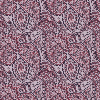 Şal desenli, desensiz bir süs. Çiçek dekoru süsleyin. Vektör illüstrasyonu