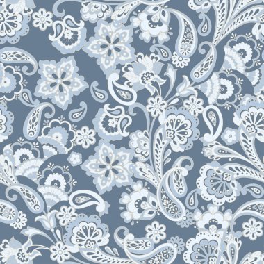 Kusursuz çiçekli bağbozumu. Tekstil tasarımı için vektör deseni