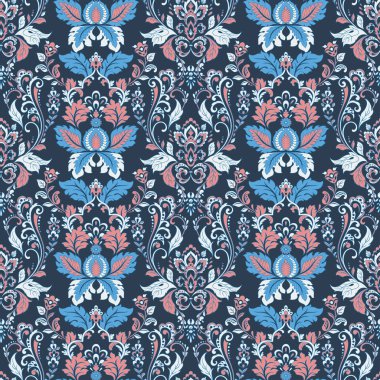 Kusursuz vintage vektör arkaplanı. Vektör duvar kağıdı barok biçimi