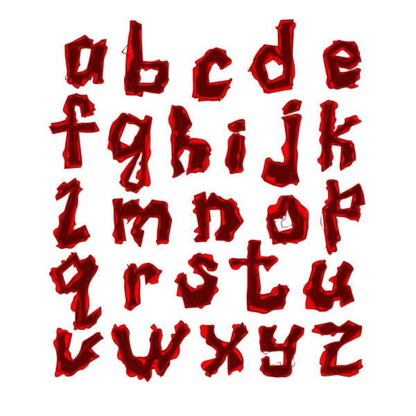 Vektorbuchstaben Des Lateinischen Alphabets — Stockvektor