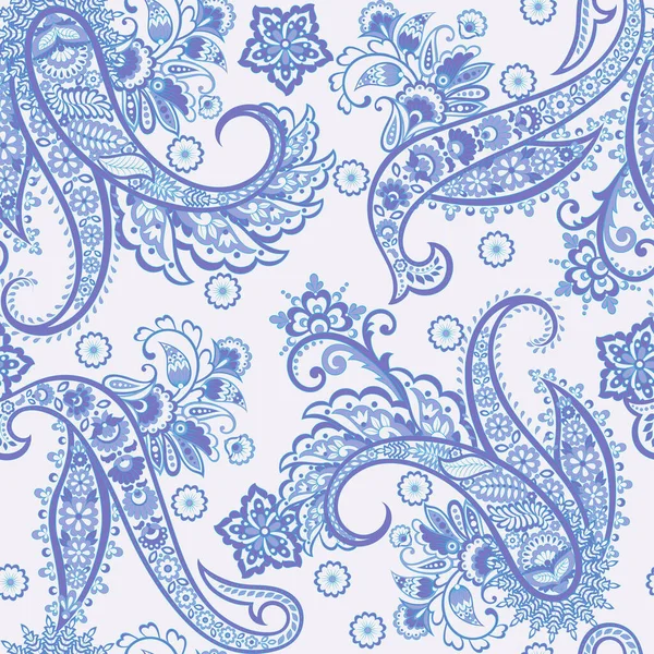 Damask Paisley Sömlös Vektor Mönster — Stock vektor