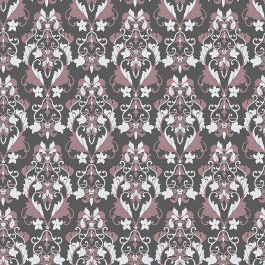 Kusursuz vintage vektör arkaplanı. Vektör çiçek duvar kağıdı