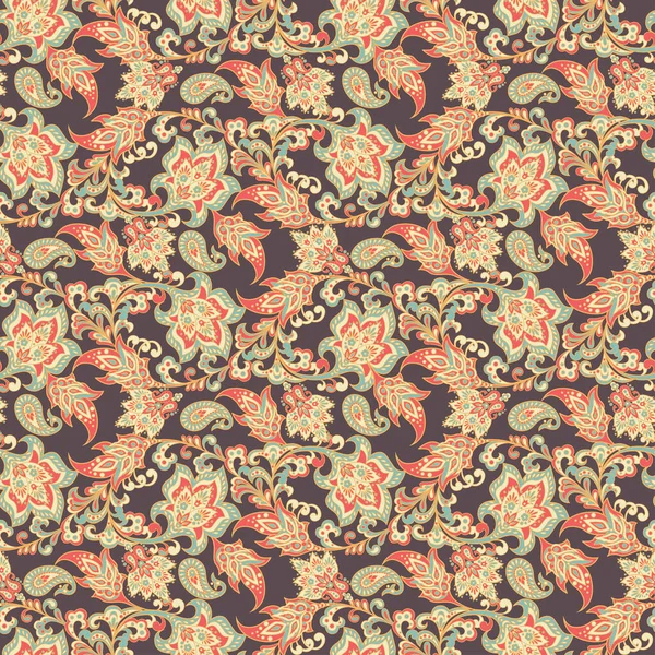 Vintage Floral Sem Costura Patten — Vetor de Stock