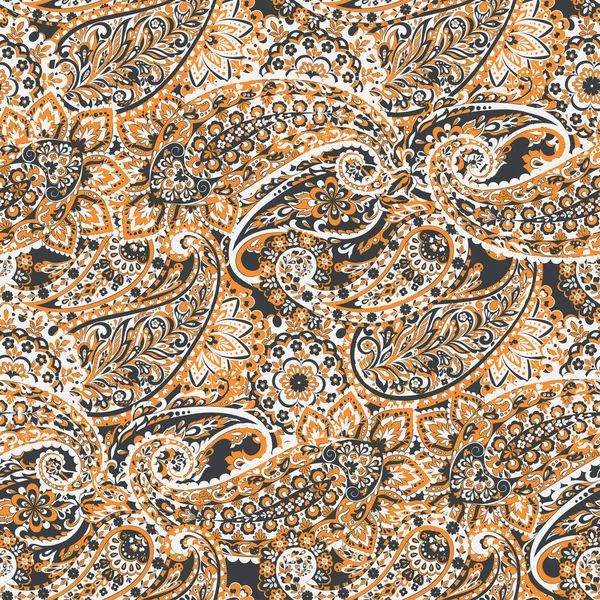 Patrón Sin Costuras Paisley Fondo Vintage Estilo Batik — Archivo Imágenes Vectoriales