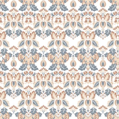 Çiçeksiz, desensiz, klasik bir çiçek. Klasik Barok duvar kâğıdı. Kusursuz vektör arkaplanı