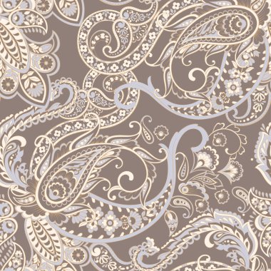 Şal desensiz vektör deseni. batik biçimi arkaplanı