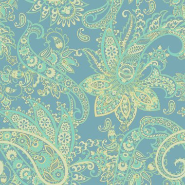 Şal desensiz vektör deseni. batik biçimi arkaplanı