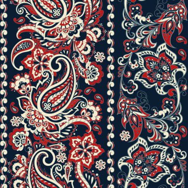 Süssüz damaske arkaplanı. Vektör eski duvar kâğıdı