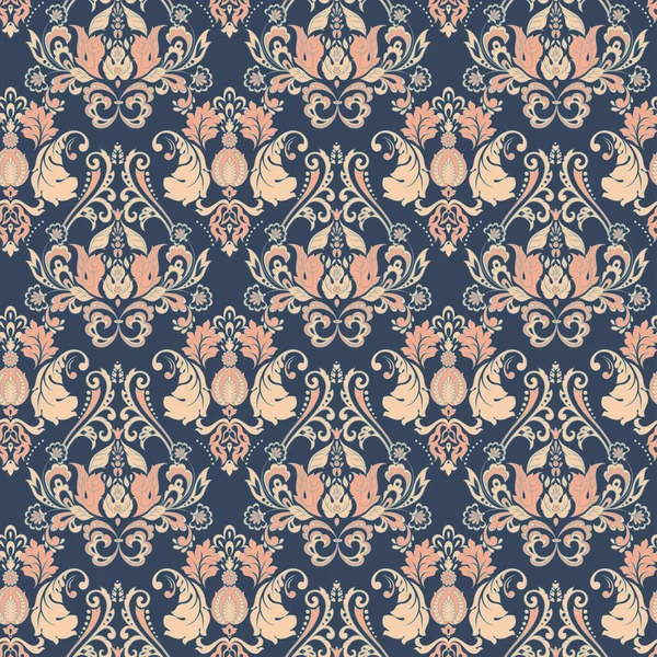 Fond Vintage Sans Couture Fond Vectoriel Pour Conception Textile — Image vectorielle