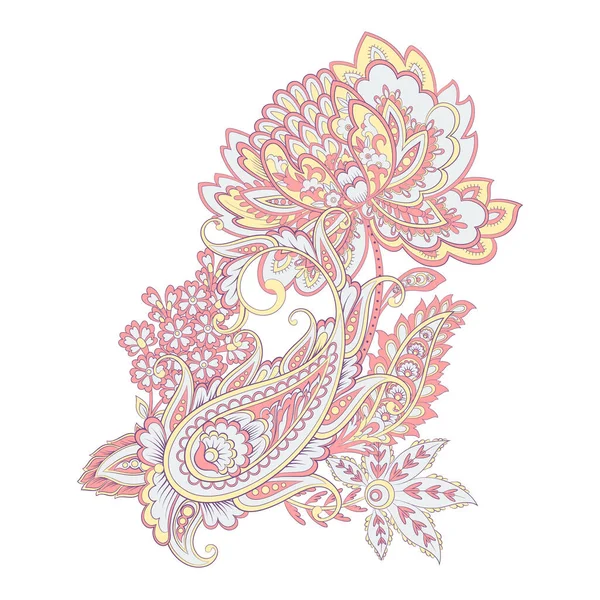 Hint tarzında Vektör Paisley deseni