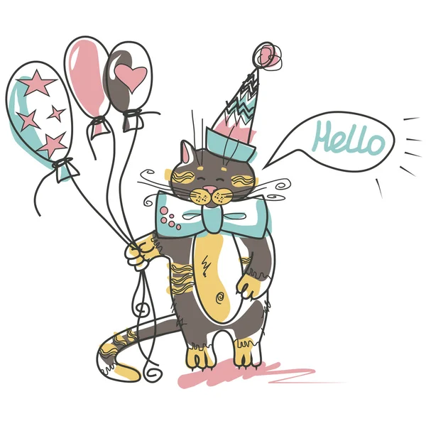 Balon ile kedi
