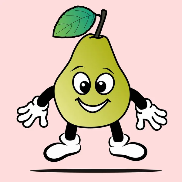 Eşsiz bir armut meyve vektörü çizimi