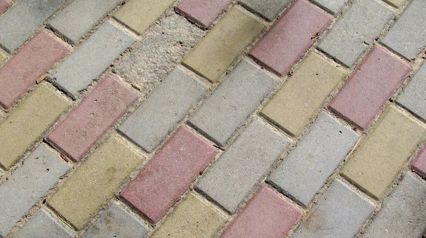 Texture of concrete pavement on the sidewalk