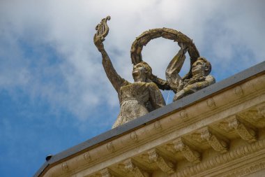 Ternopil 'deki Taras Shevchenko Tiyatrosu' nun eski binası.