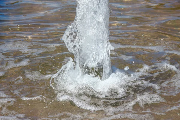 Jets Agua Una Fuente Ciudad Agosto —  Fotos de Stock