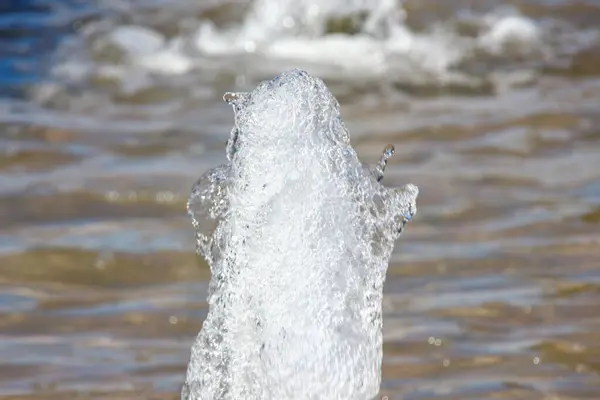 Водные Струи Городском Фонтане Августе — стоковое фото