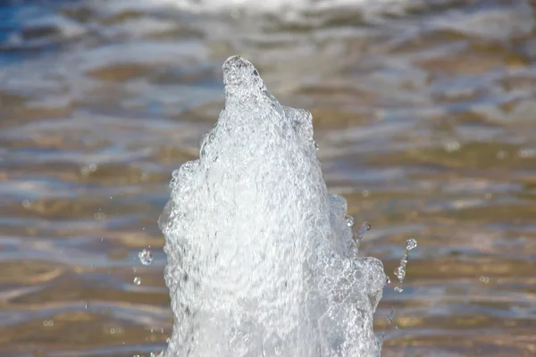 Jets Agua Una Fuente Ciudad Agosto —  Fotos de Stock