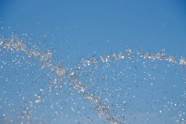 Водні Струмені Міському Фонтані Озері Серпні — стокове фото