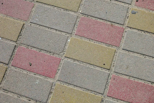 Texture Red Gray Cobblestones — Stock Photo, Image