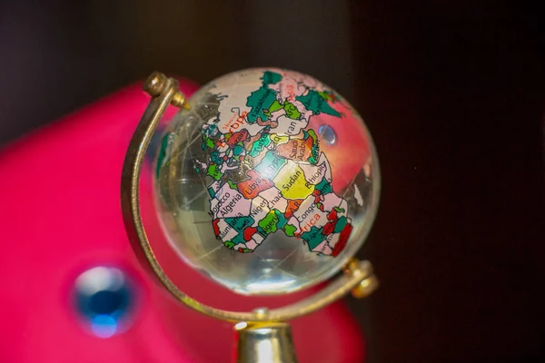 Leksaksvärlden Gjord Glas Bordet — Stockfoto