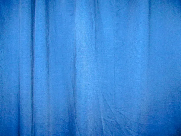 Голубая Ткань Текстуры Фона Комнате — стоковое фото
