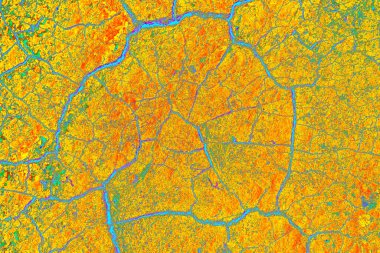 Sıcak havada taş ocağında sarı kum dokusu