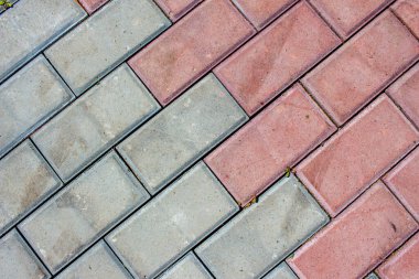 Arkaplan için renkli kaldırım taşlarının dokusu