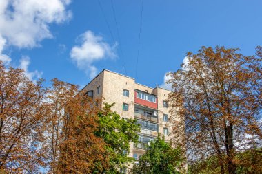 Ternopil, Ukrayna 'da çok katlı bir bina.