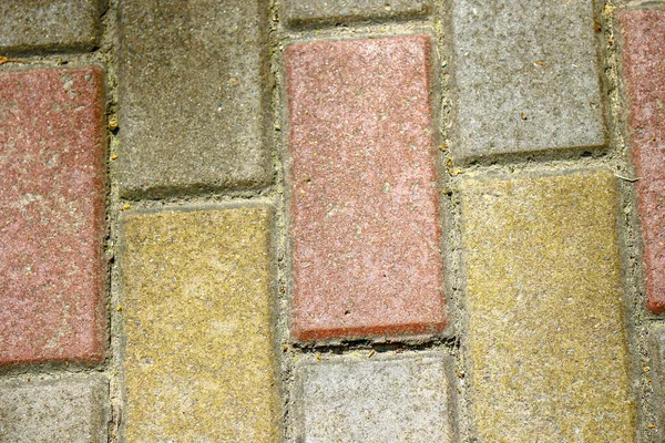 Tekstura Kolorowego Betonowego Chodnika Chodniku — Zdjęcie stockowe