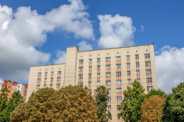 Edifício Residencial Vários Andares Ternopil Ucrânia — Fotografia de Stock