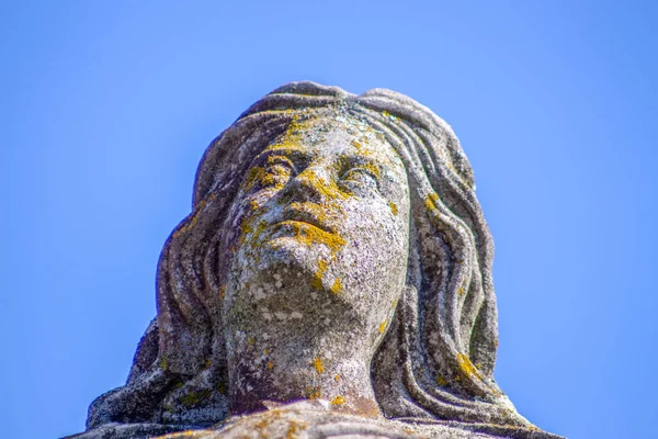 Monument Mère Dieu Sur Tombe Cimetière Chrétien Ternopil Ukraine — Photo