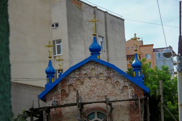 Οροφή Του Κτιρίου Της Ουκρανικής Εκκλησίας Στο Ternopil — Φωτογραφία Αρχείου