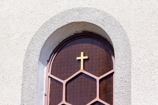 Vidrieras Amarillas Ventana Iglesia Greco Católica Ucraniana — Foto de Stock