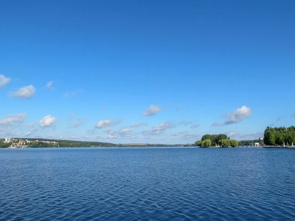 Paysage Lac Avec Forêt — Photo