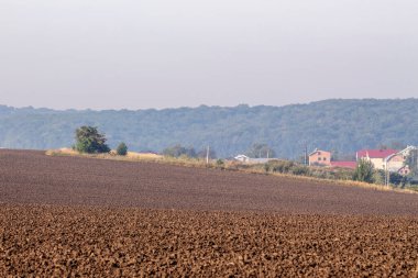 Eylül 'de tarlalar sürüldü ve evler ufukta belirdi