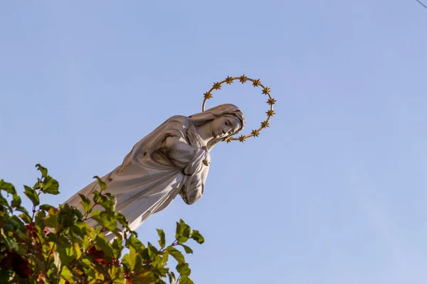 Pomnik Matki Bożej Aureolą Parku — Zdjęcie stockowe