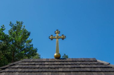 Ukrayna Katolik ahşap kilisesi Karpatlar tarzında inşa edilmiştir. Tapınak Ternopil 'de.