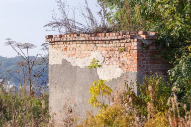 Arkaplan ve dokular için eski tuğla duvar