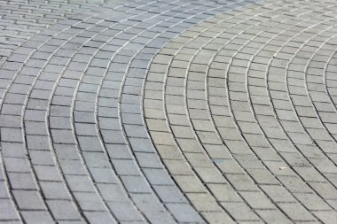 Arkaplan için renkli kaldırım taşı dokusu. Kaldırımda beton kaldırım.