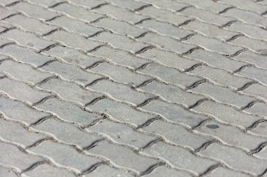 Arkaplan için renkli kaldırım taşı dokusu. Kaldırımda beton kaldırım.