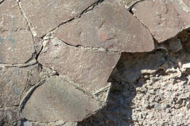 Arkaplan için eski bir taş duvarın dokusu